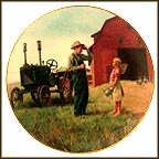 Daddy's Little Helper Collector Plate by Emmett Kaye MAIN