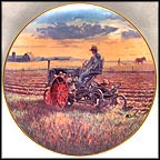 Plowing At Sunset Collector Plate by Mort Künstler MAIN