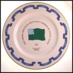 The Green Mountain Boys Flag - 1775 Collector Plate MAIN