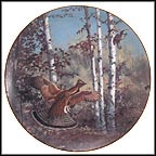 Hasty Departure - The Ruffed Grouse Collector Plate by David Maass MAIN