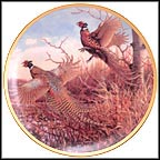 Pheasants In Flight Collector Plate by Owen J. Gromme MAIN