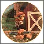 Farm Boy Collector Plate by M I Hummel MAIN