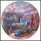 Flying Free - Crater Lake National Park Collector Plate by Rudi Reichardt MAIN
