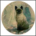 A Regal Siamese Collector Plate by Ruanne Manning MAIN