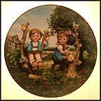 Apple Tree Boy & Girl Collector Plate by M I Hummel MAIN