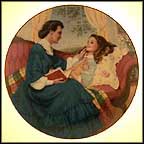 Marmee And Beth Collector Plate by Elaine Gignilliat MAIN