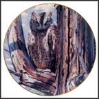 Perfect Disguise - Scops Owl Collector Plate by Trevor Boyer MAIN