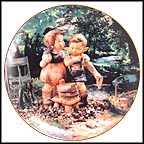 August - Hot Summer Days Collector Plate by M I Hummel MAIN