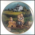 July - Summer Stroll Collector Plate by M I Hummel MAIN