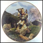 October - Autumn Outing Collector Plate by M I Hummel MAIN