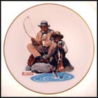 Catching The Big One Collector Plate by Norman Rockwell MAIN