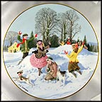 Snow Forts Collector Plate by Charlotte Sternberg MAIN