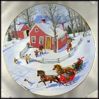 The Race Through Town Collector Plate by Charlotte Sternberg MAIN