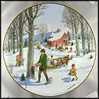 Tapping The Sugar Maples Collector Plate by Charlotte Sternberg MAIN