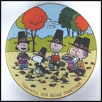 Thankful For Being Together Collector Plate by Charles M. Schulz MAIN
