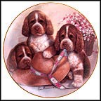 Bonnet And Bows Collector Plate by Ruane Manning MAIN