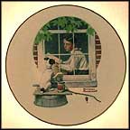 Daydreaming Collector Plate by Norman Rockwell MAIN