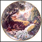Children Fishing Collector Plate by Robert Hersey MAIN