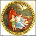 The Fourth Commandment - Honor Thy Father And Thy Mother Collector Plate by Mary Mayo MAIN
