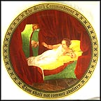The Sixth Commandment - Thou Shalt Not Commit Adultry Collector Plate by Mary Mayo MAIN