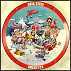 Tailgating - Ohio State Style Collector Plate by Gary Patterson MAIN
