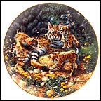 Bobcat Beauties Collector Plate by Amy Brackenbury MAIN