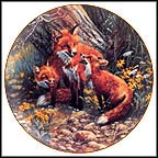 Fox Talk Collector Plate by Amy Brackenbury MAIN