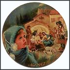 The Starlit Creche Collector Plate by Jean-Claude Guidou MAIN