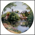 Along The Riverside Collector Plate by Michel Julien MAIN