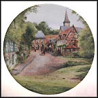 Sunday In A Village Collector Plate by Michel Julien MAIN