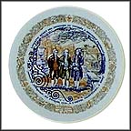 Lafayette Delivers Message To Franklin Collector Plate by Andre Restieau MAIN
