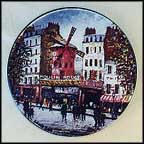 Le Moulin Rouge Collector Plate by Louis Dali MAIN
