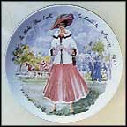 Sophie Of The New Look, Femininity Recovered, 1947 Collector Plate by Francois Ganeau MAIN