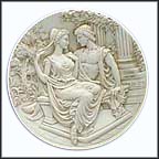 Aphrodite And Adonis Collector Plate by Yiannis Koutsis MAIN