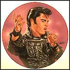 Blues And Black Leather Collector Plate by Mark Stutzman MAIN