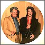 Elvis Returns To The Stage Collector Plate by Bruce Emmett MAIN