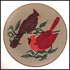 Cardinals Collector Plate by Jeanne M. Warth MAIN