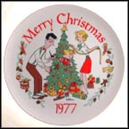 Christmas Collector Plate by Hank Ketchum MAIN