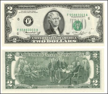 Fr# 1935  1976 FA $2 Misaligned 3rd Printing MAIN