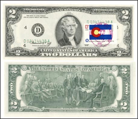 Fr# 1935  1976 DA $2 Misaligned Overprints MAIN