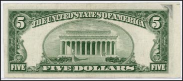 Fr# 1962  1950A HA $5 Partial Offset Printing F2B MAIN