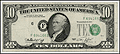 Fr# 2022  1974 FB $10 Misaligned Overprints THUMBNAIL