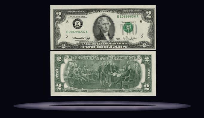 Fr# 1935  1976 EA $2 Misaligned 1st Printing MAIN
