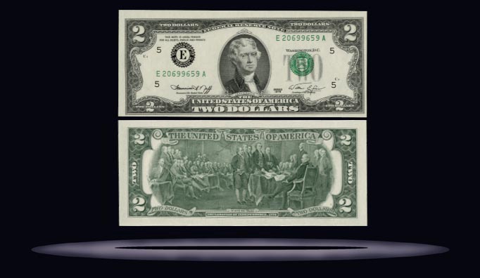Fr# 1935  1976 EA $2 Misaligned 1st Printing MAIN