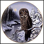 Phantom Of The North - Manitoba's Great Gray Owl Collector Plate by Terry McLean MAIN