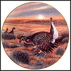 Prairie Dancer - Saskatchewan's Sharp-Tailed Grouse Collector Plate by Terry McLean MAIN