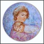Abby And Lisa Collector Plate by Edna Hibel MAIN