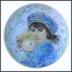 Catherine And Heather Collector Plate by Edna Hibel MAIN