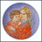 Erica And Jamie Collector Plate by Edna Hibel MAIN