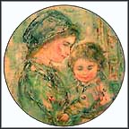 Colette And Child Collector Plate by Edna Hibel MAIN